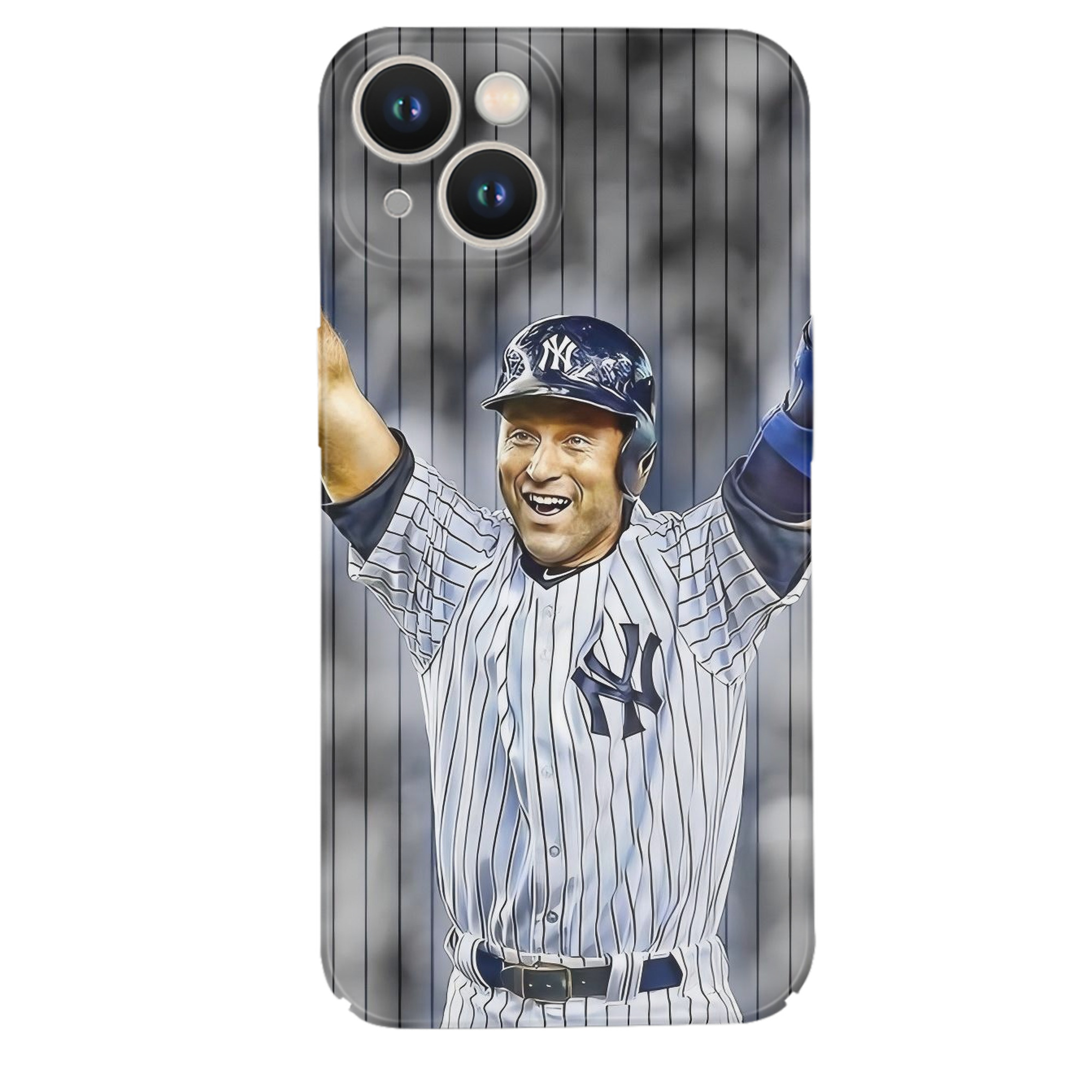 Derek Jeter 96 IPhone 14 Series Full-Cover Hard Case – Shockproof With Raised Camera Protection – Precise Cutouts, Wireless Charging Compatible – Durable, Anti-Yellowing, Easy To Clean